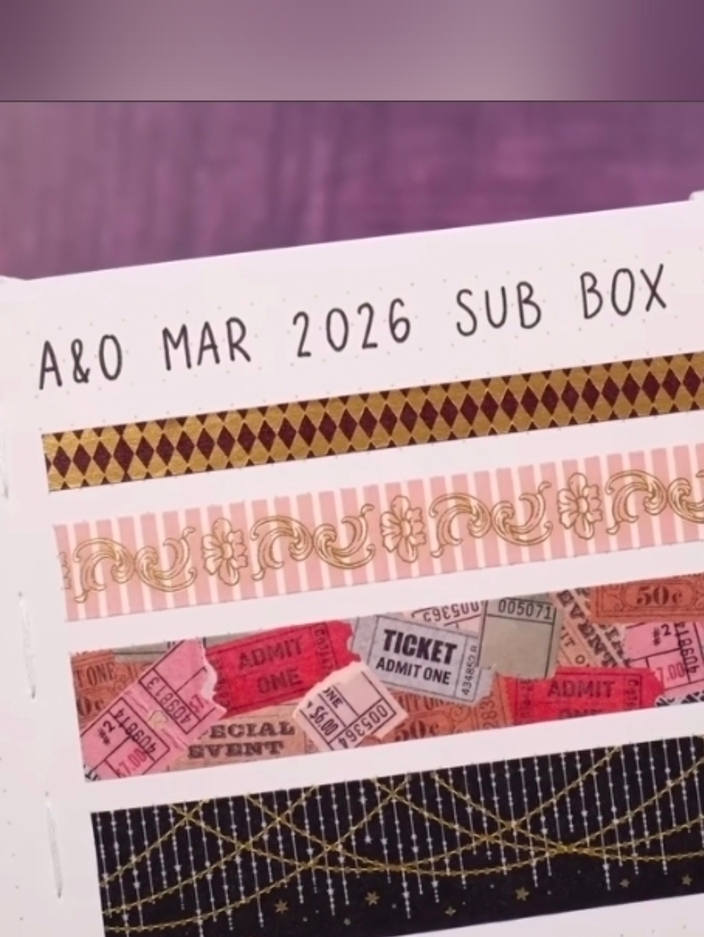 Archer & Olive March 2026 Notebool A5, Ephemera, Washi Tape, Page Rest, & More - Picture 6 of 12